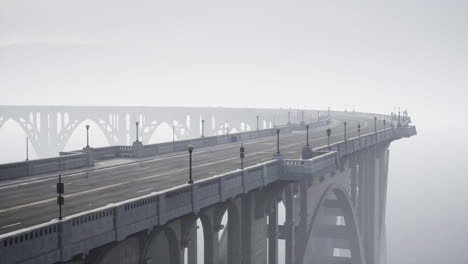 misty bridge overlook