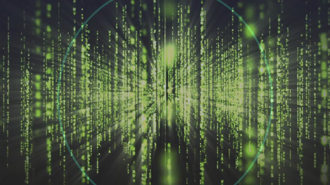 Animation of circle moving over light spots