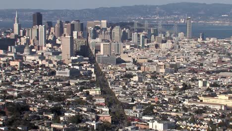 Panoramaaufnahme-Von-San-Francisco,-Gefilmt-Von-Twin-Peaks