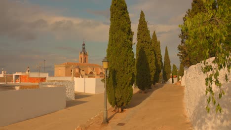 chapel of santísimo cristo, on top of calvary in sagunto in spain
