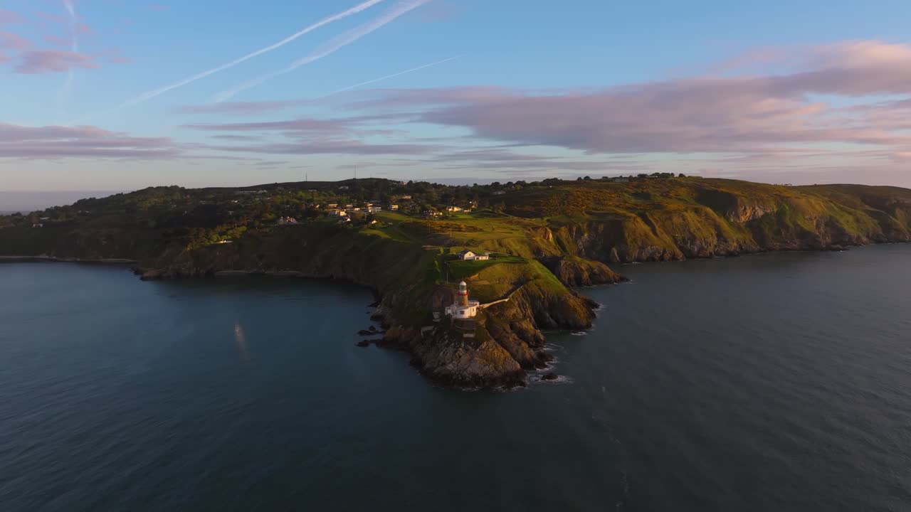 4K Cinematic Drone Footage of Baily Lighthouse at Sunrise – Howth, Co. Dublin, Ireland_19