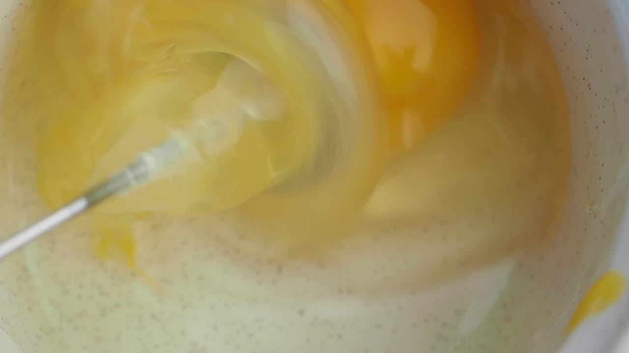 Mixing Eggs for Dessert