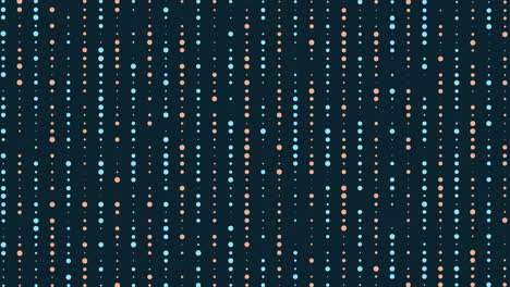 patrón de cuadrícula geométrica puntos rosados y azules en un fondo oscuro