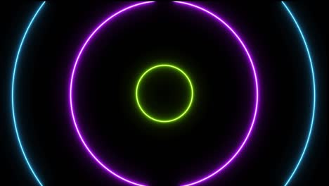 vj circle multi colors infinite loopable stock video