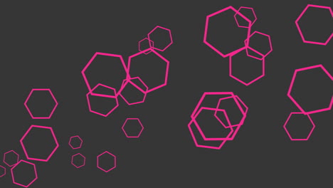 Mosca-Y-Patrón-De-Hexágonos-Rojos-Hipnóticos