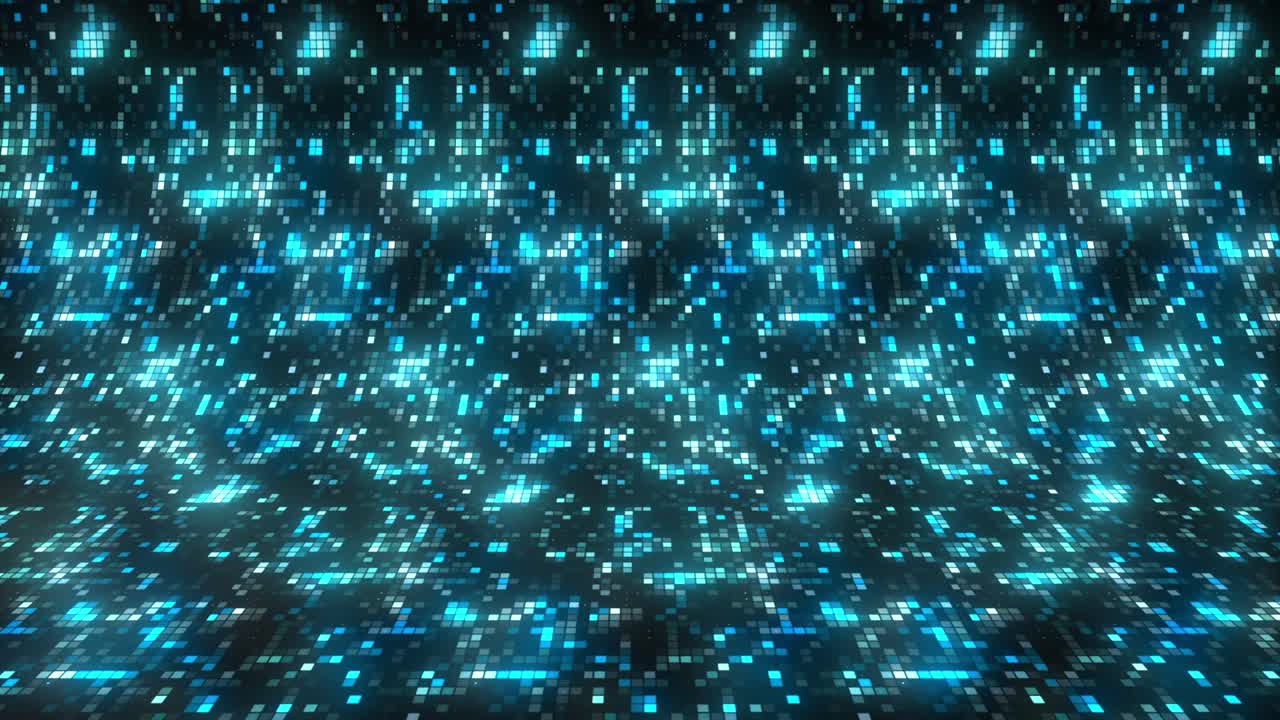 arte digital abstracto luces brillantes azules de fondo