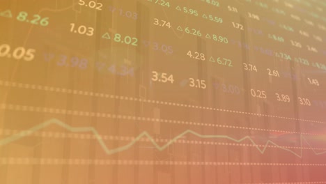 Animación-Del-Procesamiento-De-Datos-Estadísticos-Y-Bursátiles-Sobre-Fondo-Degradado