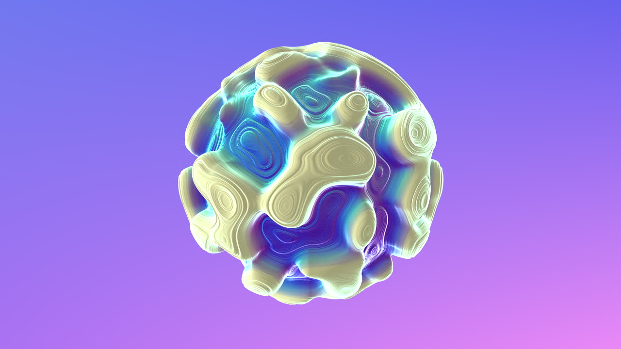 динамический 3d-образ вихря на ярком фоне