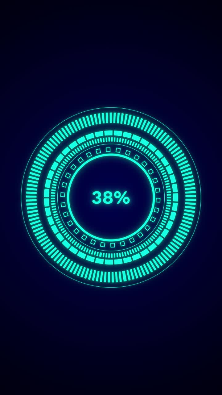 Loading 3d progress black background displays modernity efficiency technology progress digital