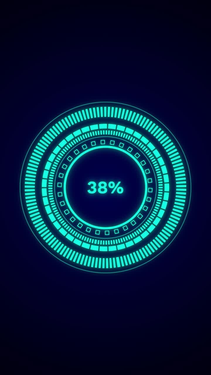 Loading 3d progress black background displays modernity efficiency technology progress digital