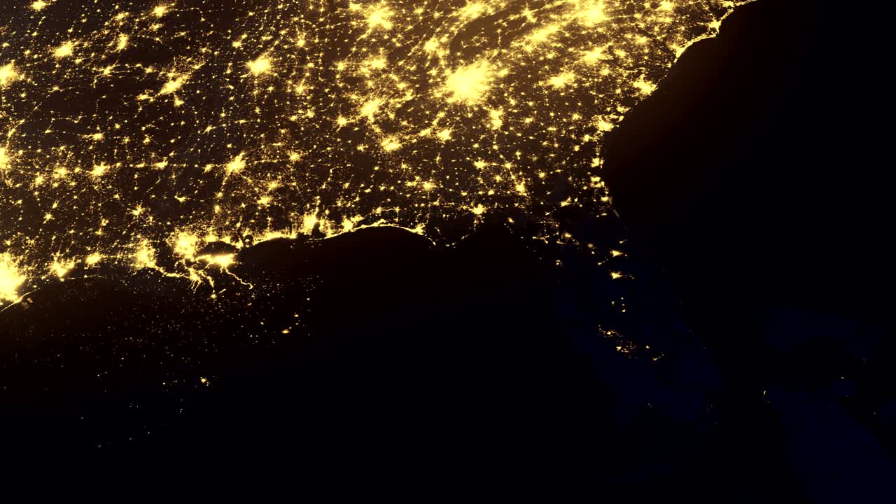 허리케인 이후 우주에서 볼 수 있는 플로리다.