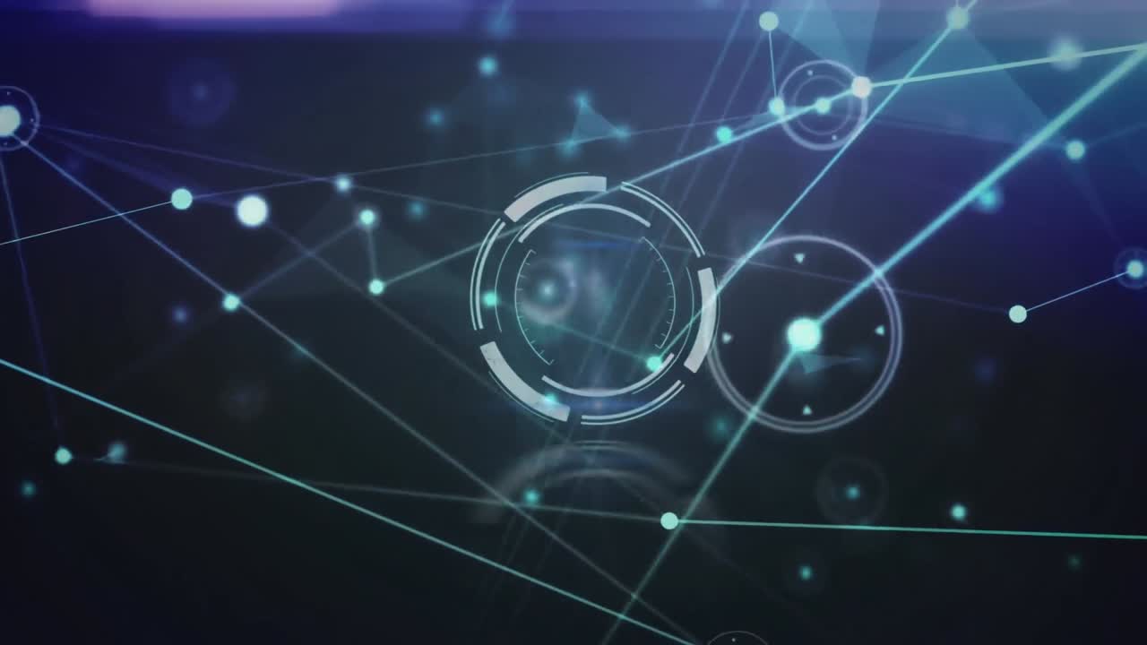 Animation of scope scanning over network of connections