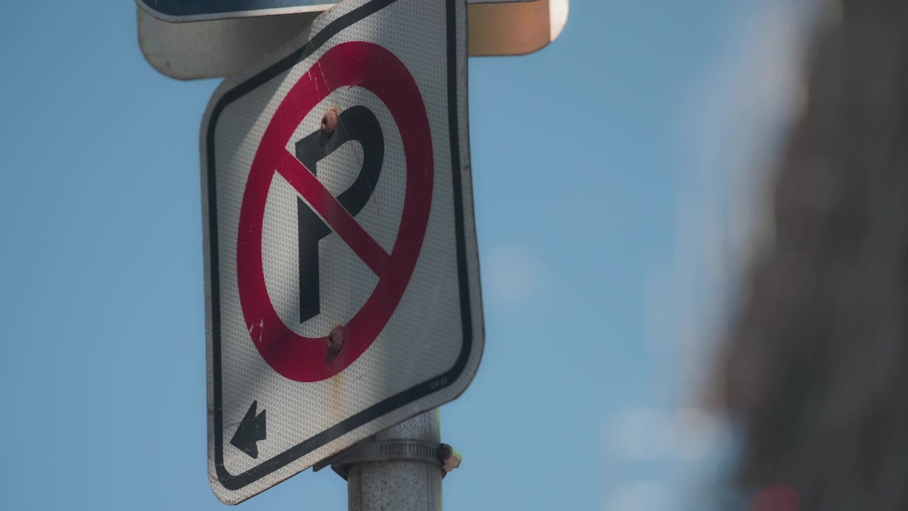 Parking is prohibited traffic sign
