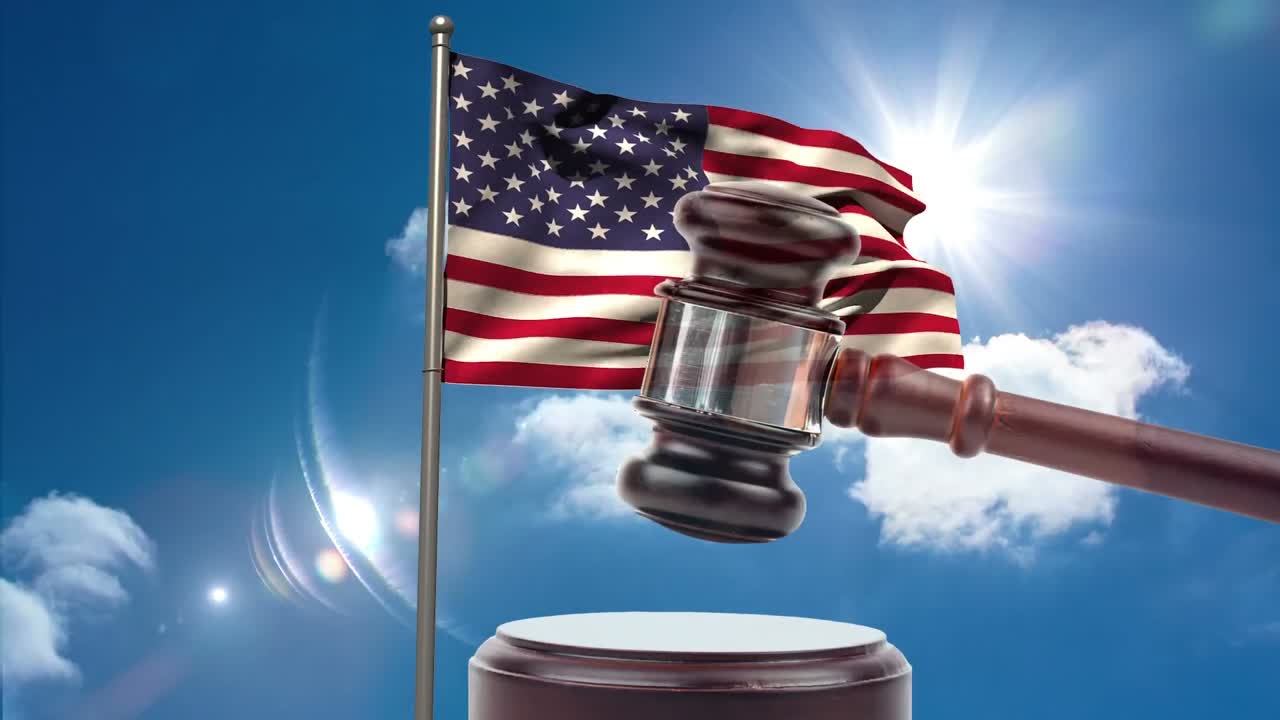 vídeo de la bandera estadounidense