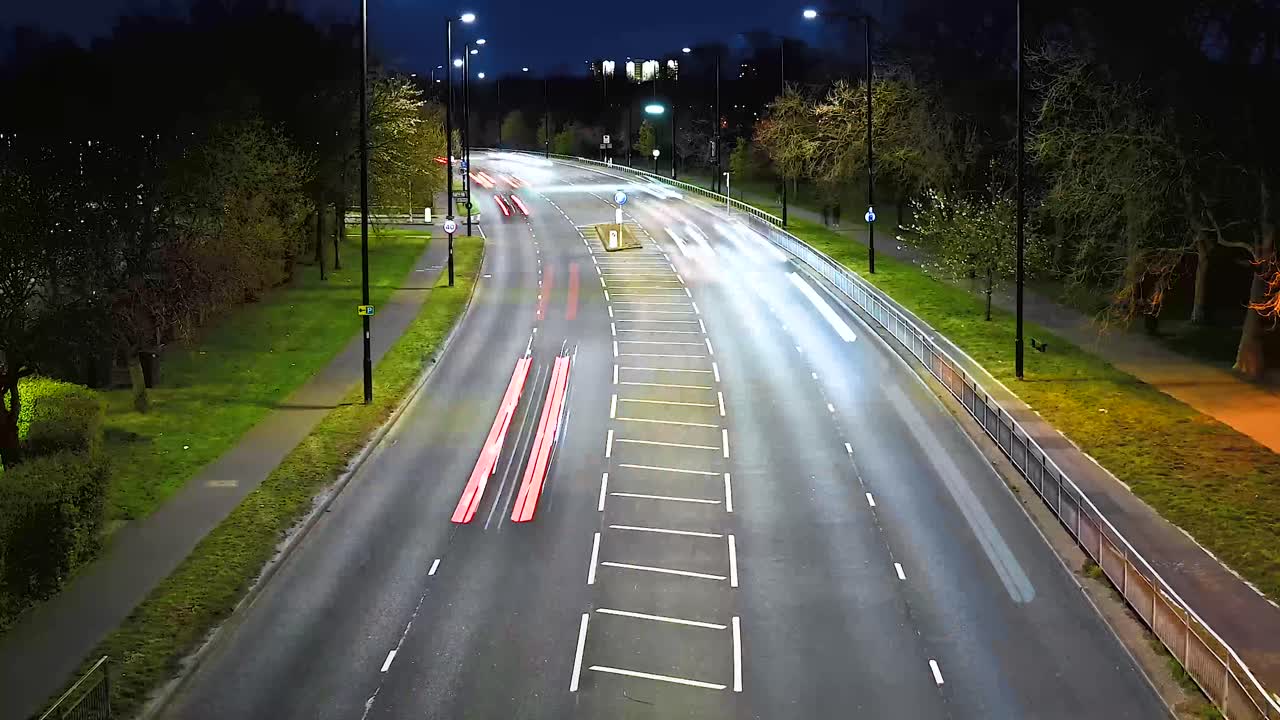 Looking down from the Twickenham Road Footbridge