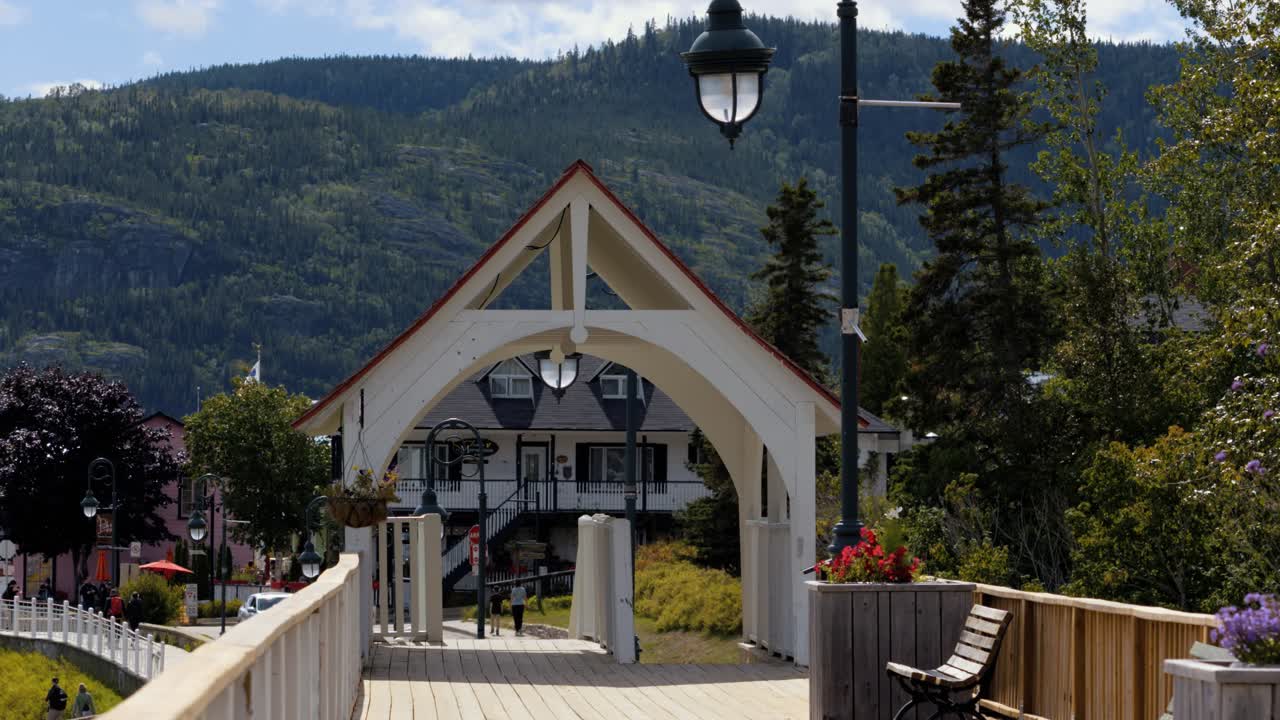 tadoussac 퀘벡 캐나다 bordwalk 슬로우 모션