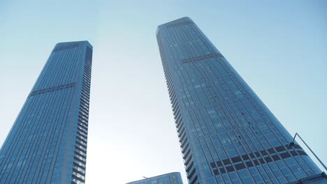 modern twin towers