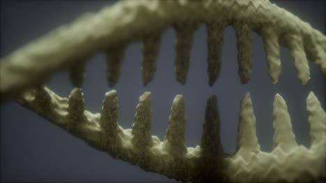 partículas brillantes adn renderizado en 3d
