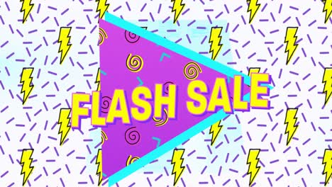 Flash-Sale-Text-Auf-Violettem-Banner-Vor-Thunderbolt-Symbolen-In-Nahtlosem-Muster-Auf-Weißem-Hintergrund