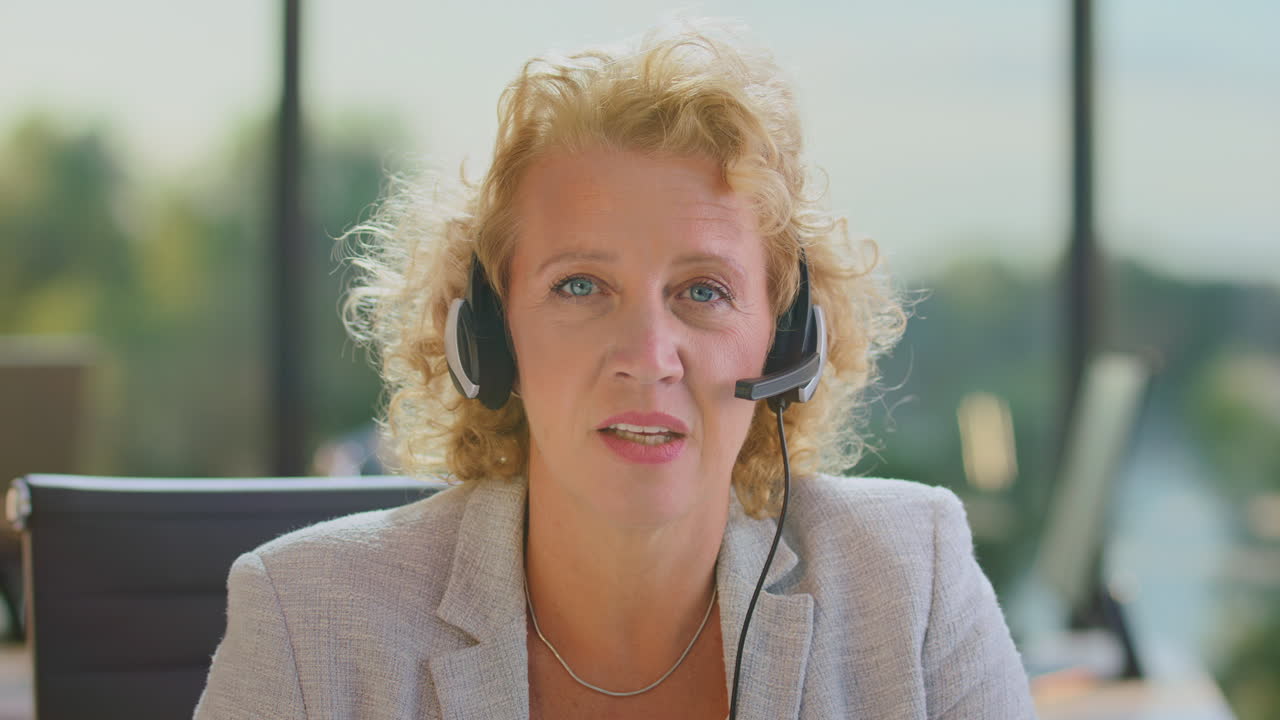 Businesswoman on a phone call