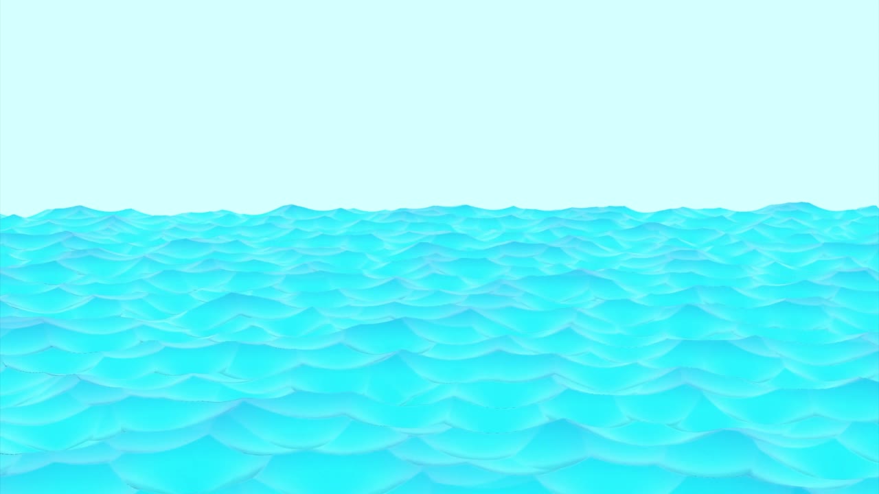 평온한 푸른 바다 파도