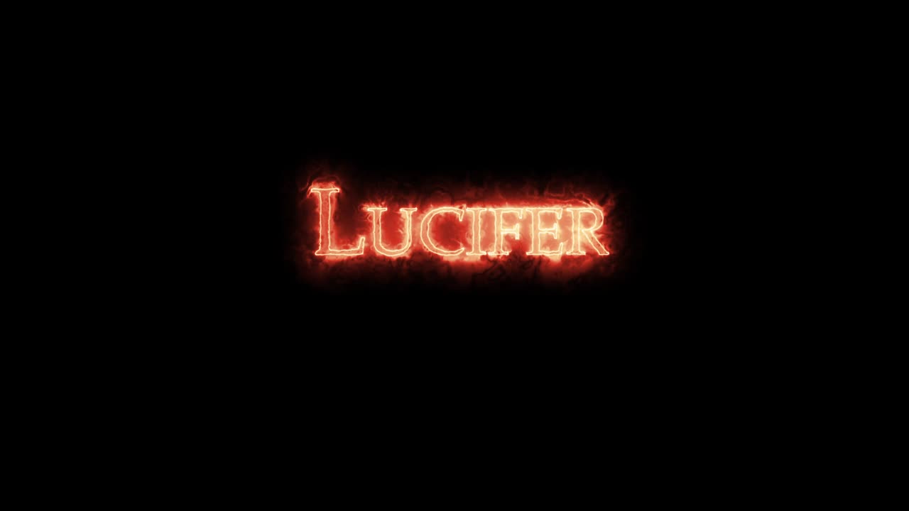 lucifer escrito con fuego. bucle