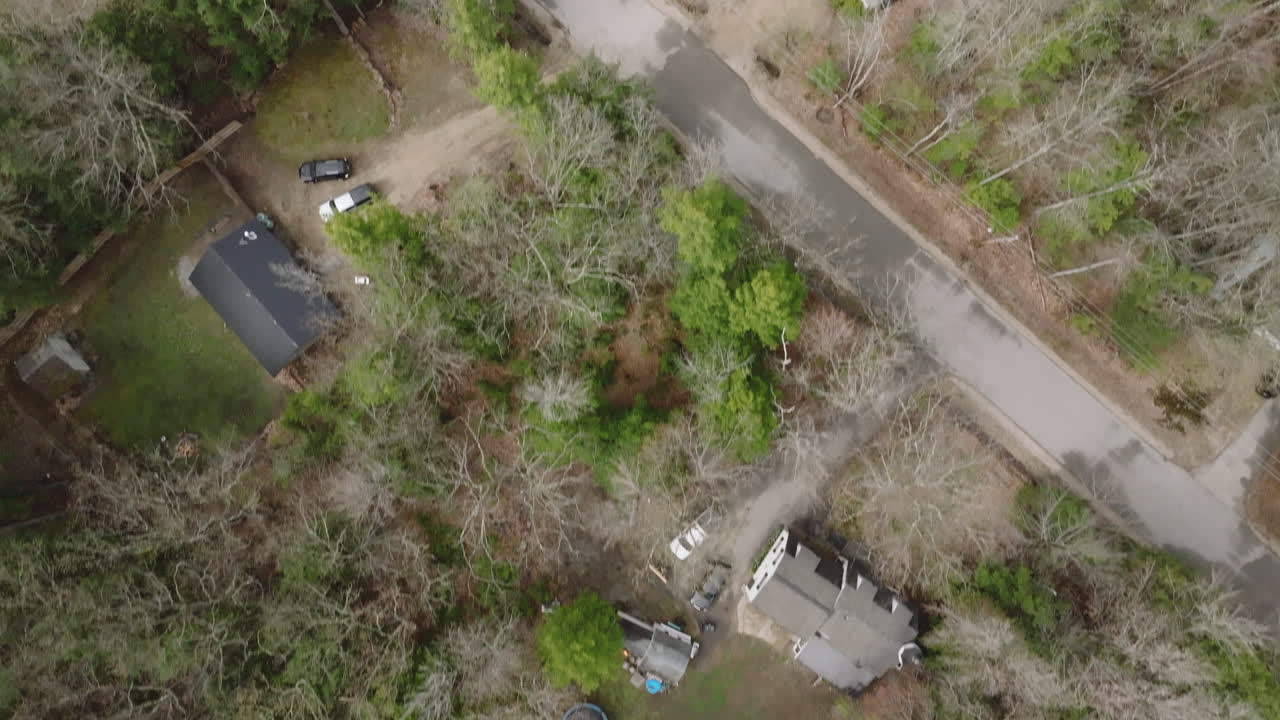 Aerial view of homes in New Hampshire