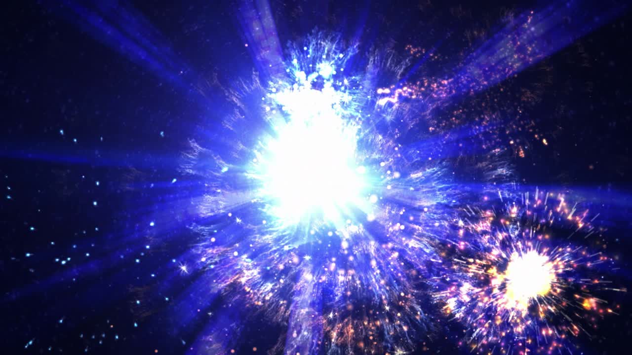 túnel de baile de discoteca y fuegos artificiales, bucle, 4k