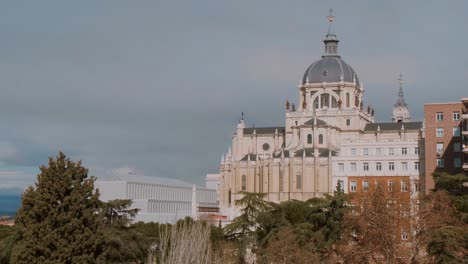 royal palace in madrid - distant view