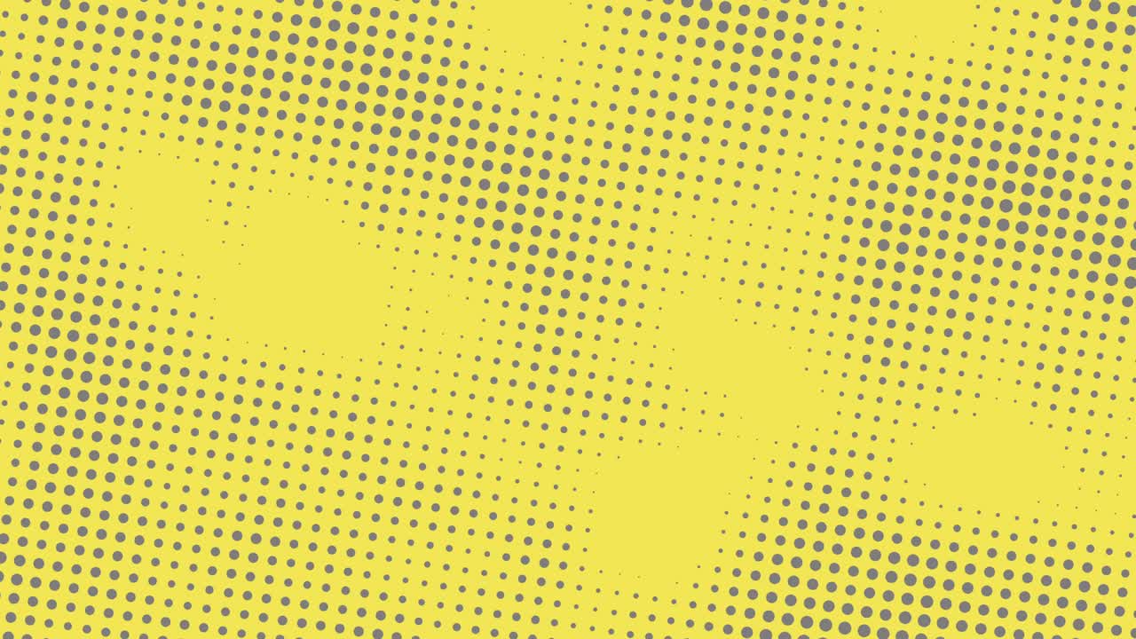 Abstrakt mønster med grå prikker på en gul baggrund. Trendy farvepalet animationsgrafik