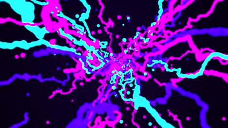 4k animation neon lines particle trails in seamless loops