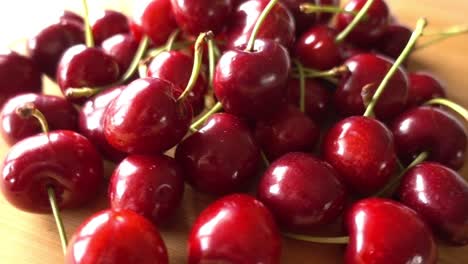 cherry background rotates. fruit background