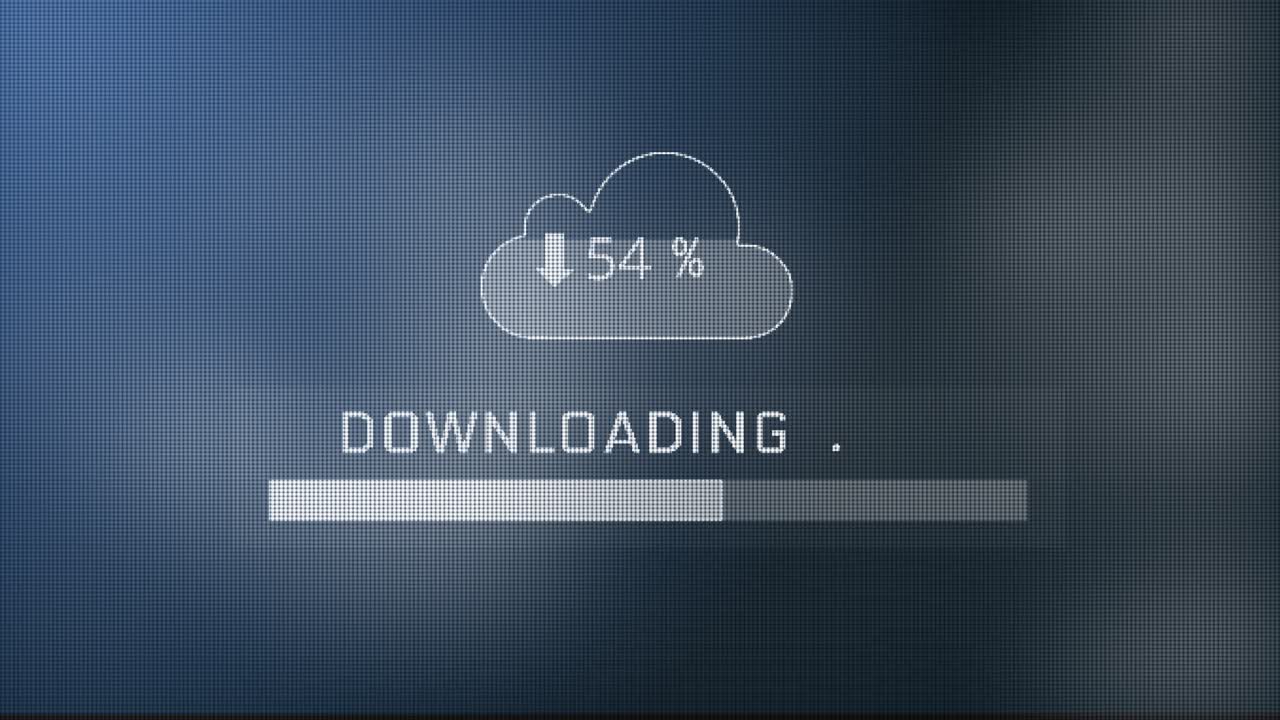 Downloading Progress Bar with Cloud Icon