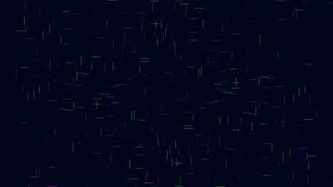 colorful grid of thin squares on a dark background