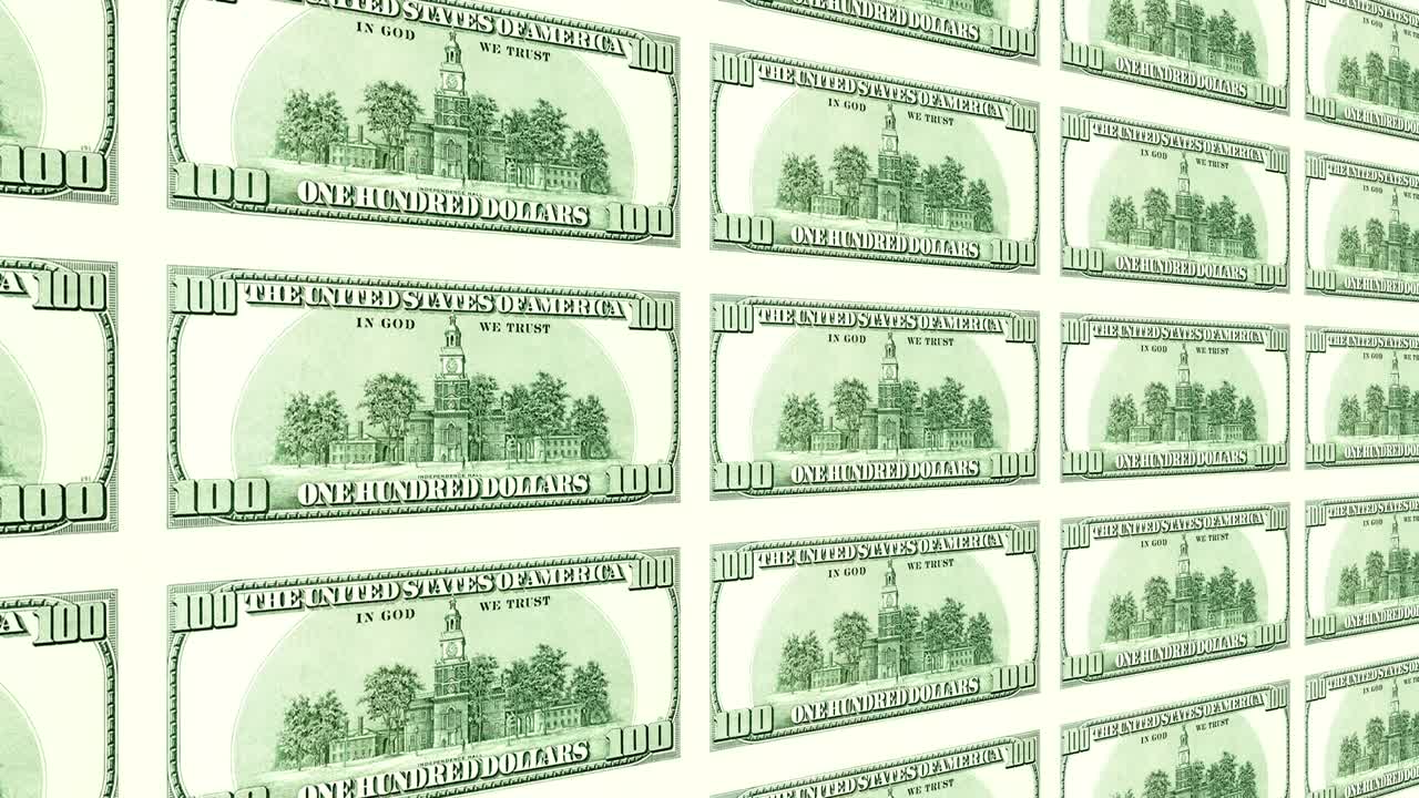 100달러 지폐의 뒷면은 3d로 여 있습니다.