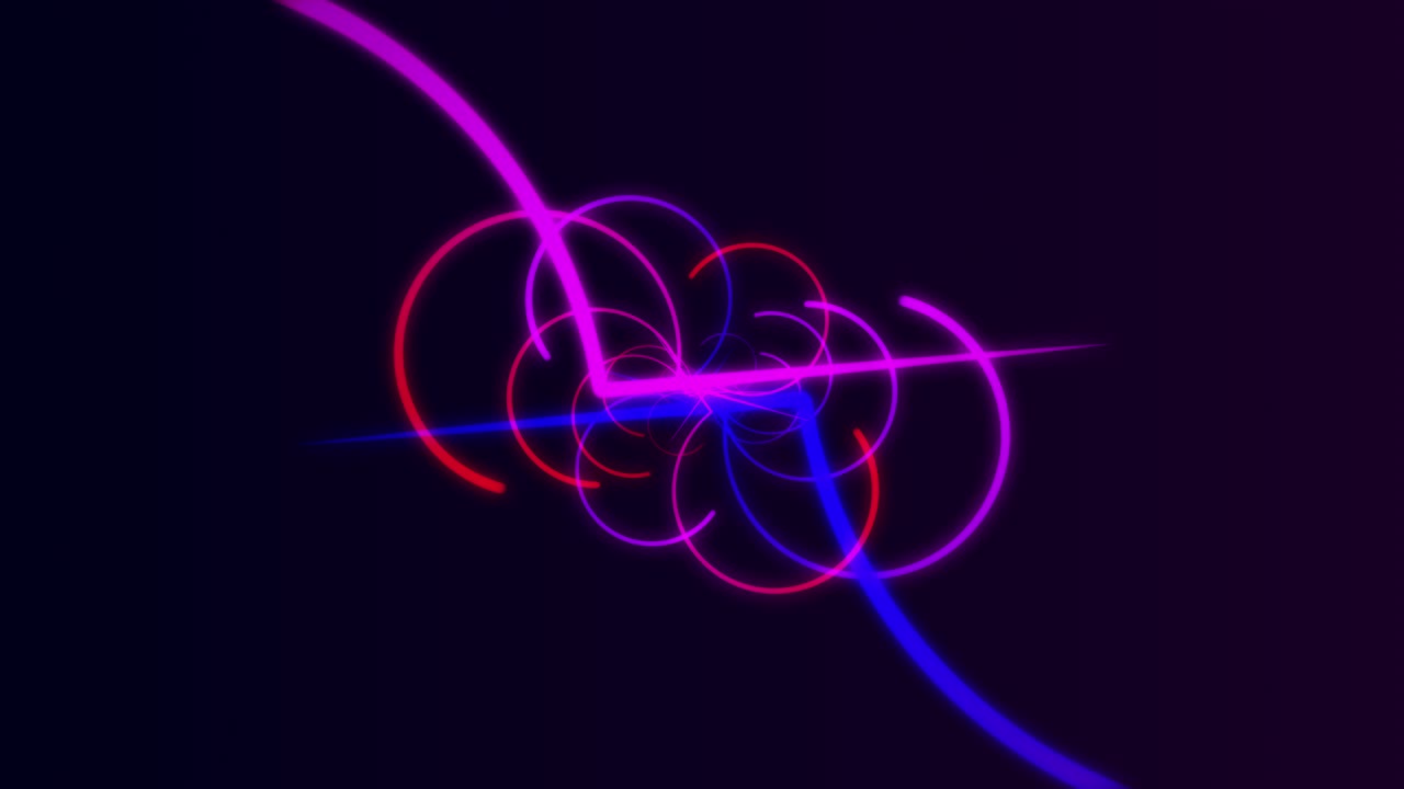 fondo de movimiento de neón bucle sin costuras