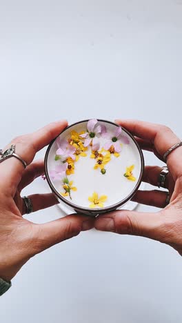 perfecto de yogur floral
