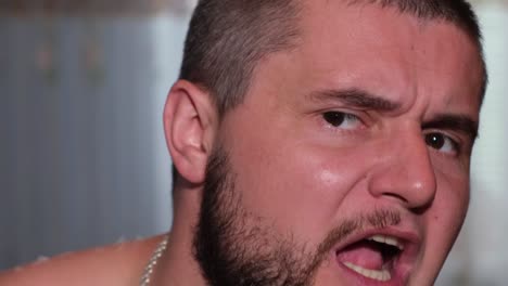 Close-up of a man&#039;s face