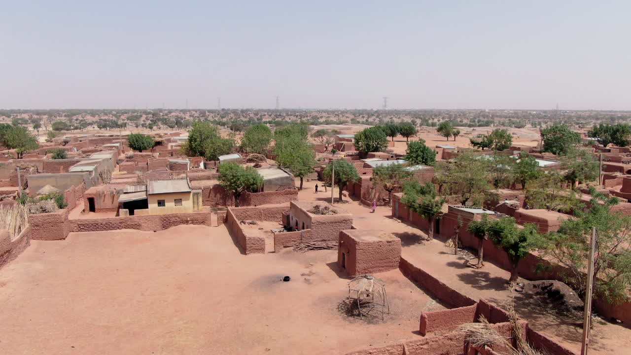 A drone view of Yar'haka Village Dandagoro LEG, Kastina State, Nigeria, Africa