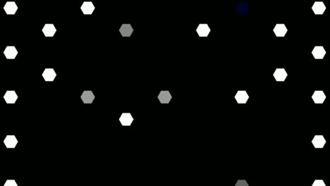 efectos de formas geométricas que aparecen y desaparecen sobre un fondo negro