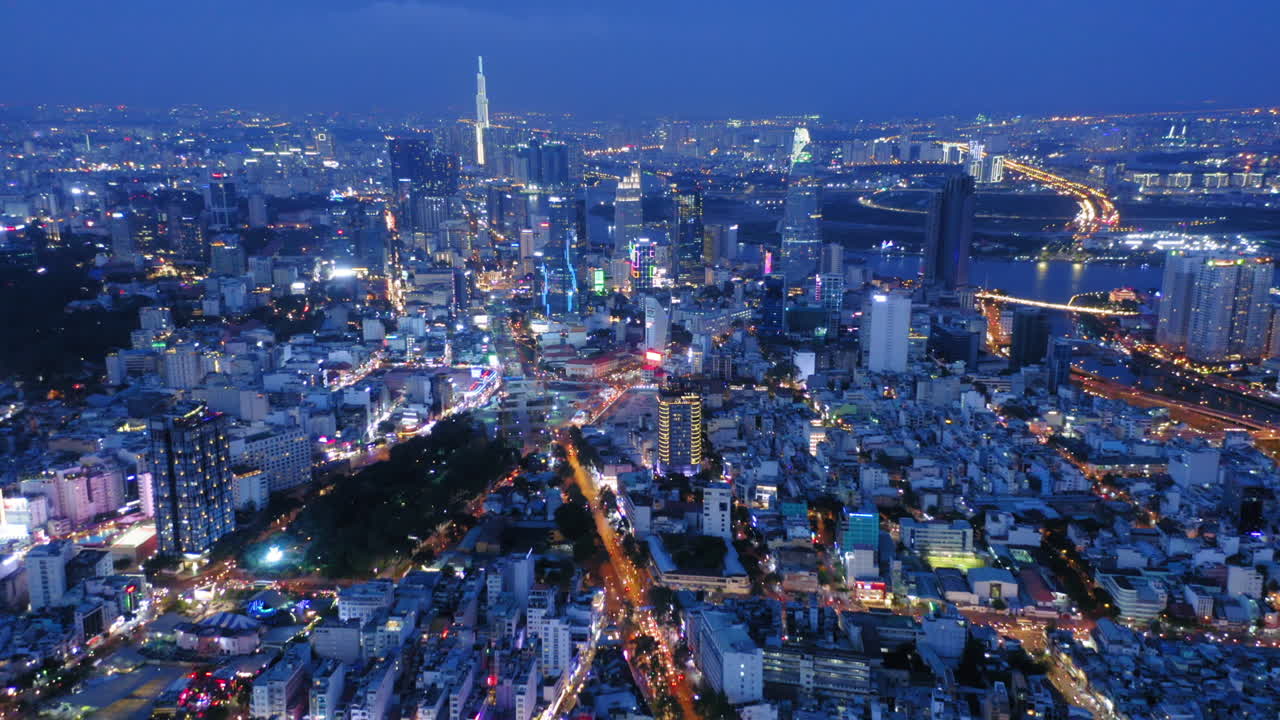 호치민시의 공중 촬영