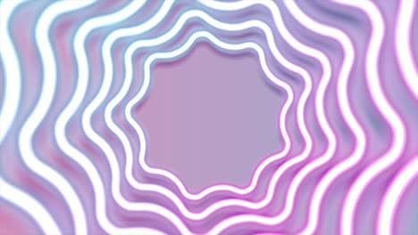 blue pink curved wavy circles abstract neon motion background