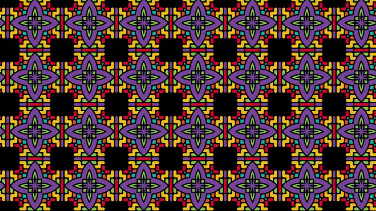 hermoso patrón sin costuras de múltiples colores en movimiento deslizante