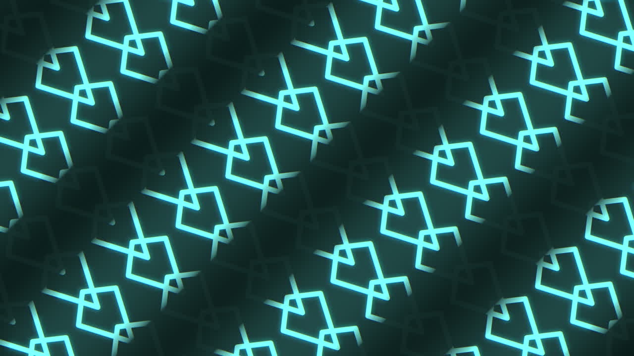 A glowing blue cross composed of zigzag lines creates a captivating and intricate pattern in the image, exhibiting a visually striking and dynamic design