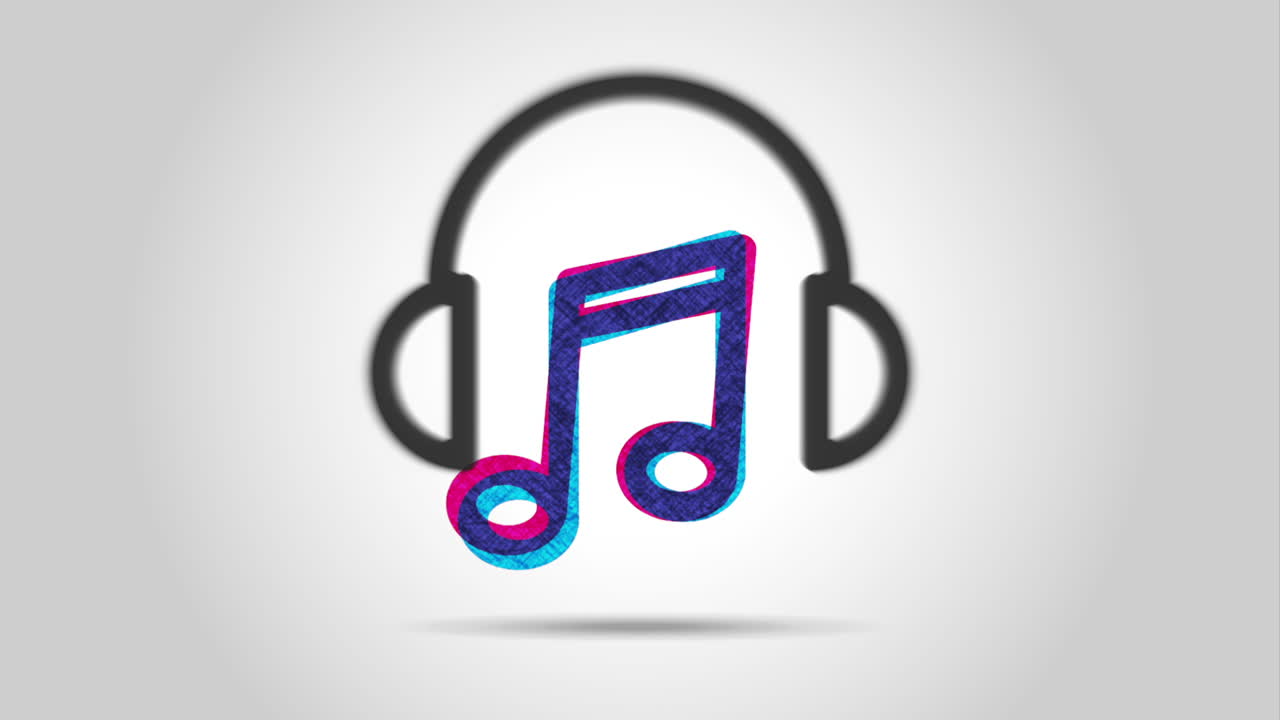 diseño de iconos de audio, animación de video