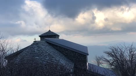 The-rooftop-of-a-medieval-church