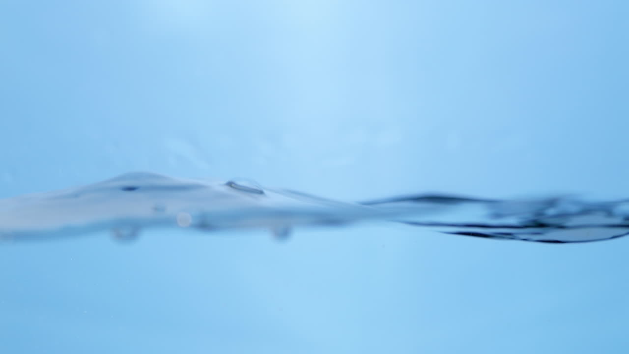 Abstract Underwater Scene: Blue Water Surface Texture