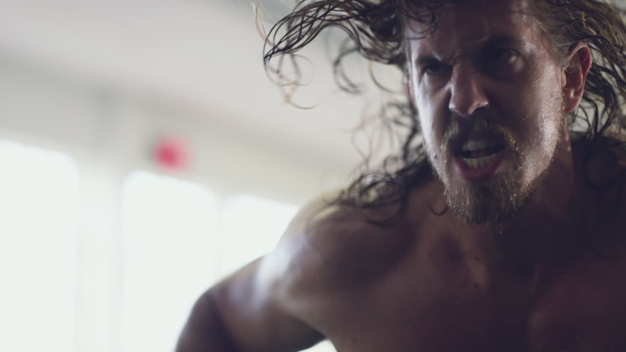 Giving it everything he's got