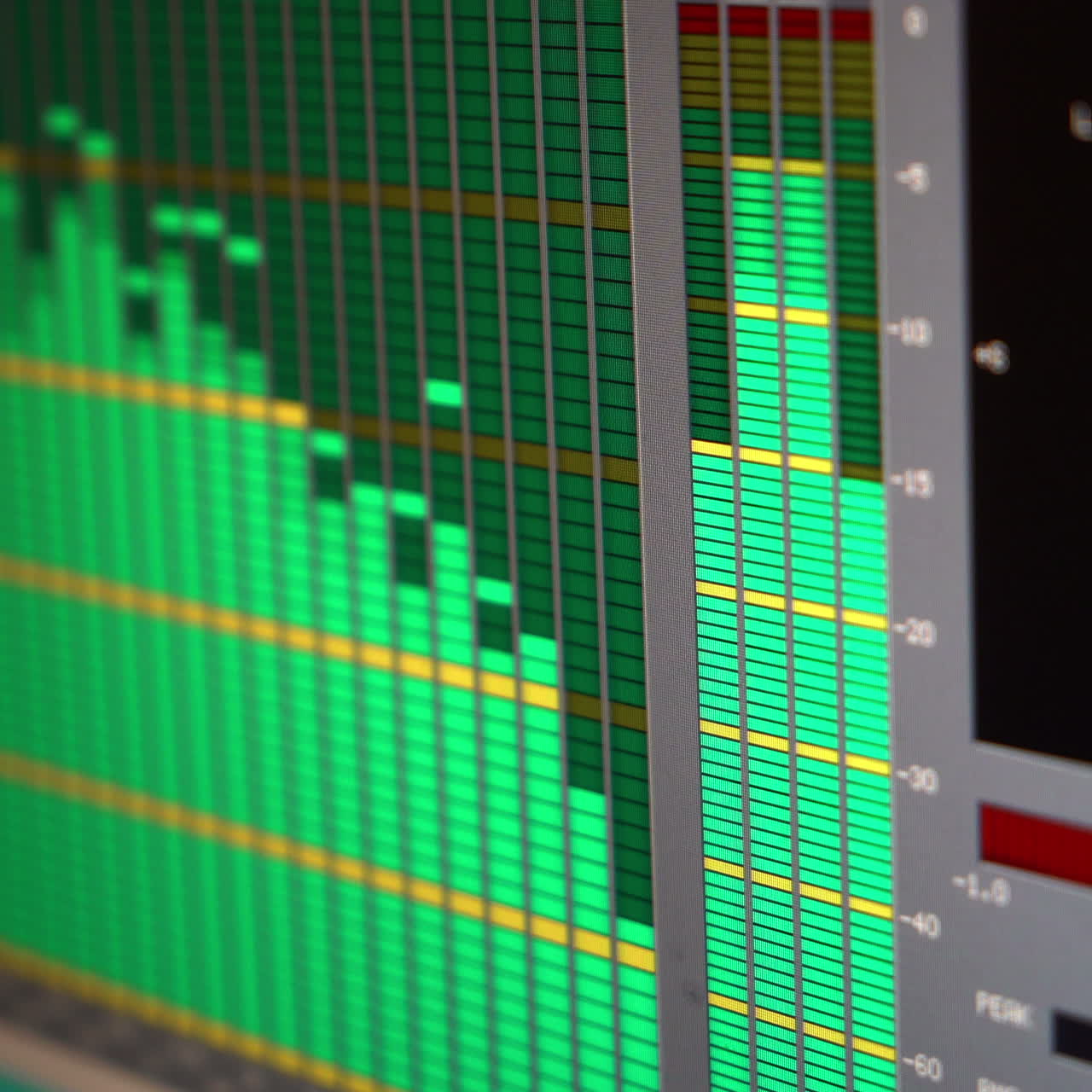 Music equalizer. Sound wave.