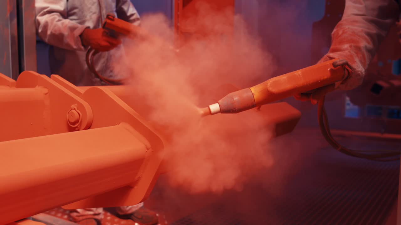 proceso de fabricación de pintura de recubrimiento de polvo de metal de pintura industrial